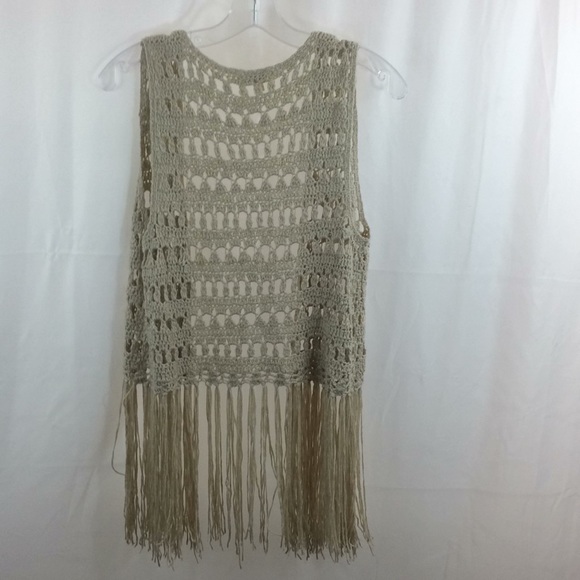 Umgee Crocheted Vest Size L - Picture 5 of 5